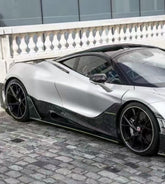 McLaren 720S 2018 2019 2020 2021 2022 2023 & 750S 2023-ON with Aftermarket Parts - Man Style Side Skirts Carbon Fiber / FRP from Aero Republic